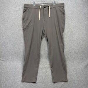 Dunning Performance Pants Mens XXL Gray Drawstring Tech Golf Joggers Stretch